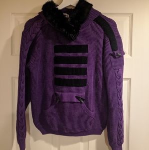 Jamie Sadock Purple Hooded Sweater
